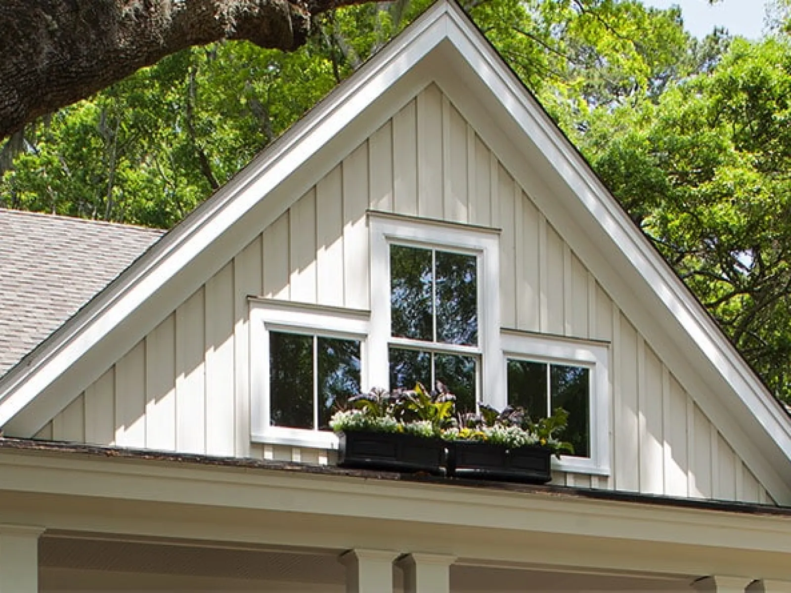 a house with a tree in the front