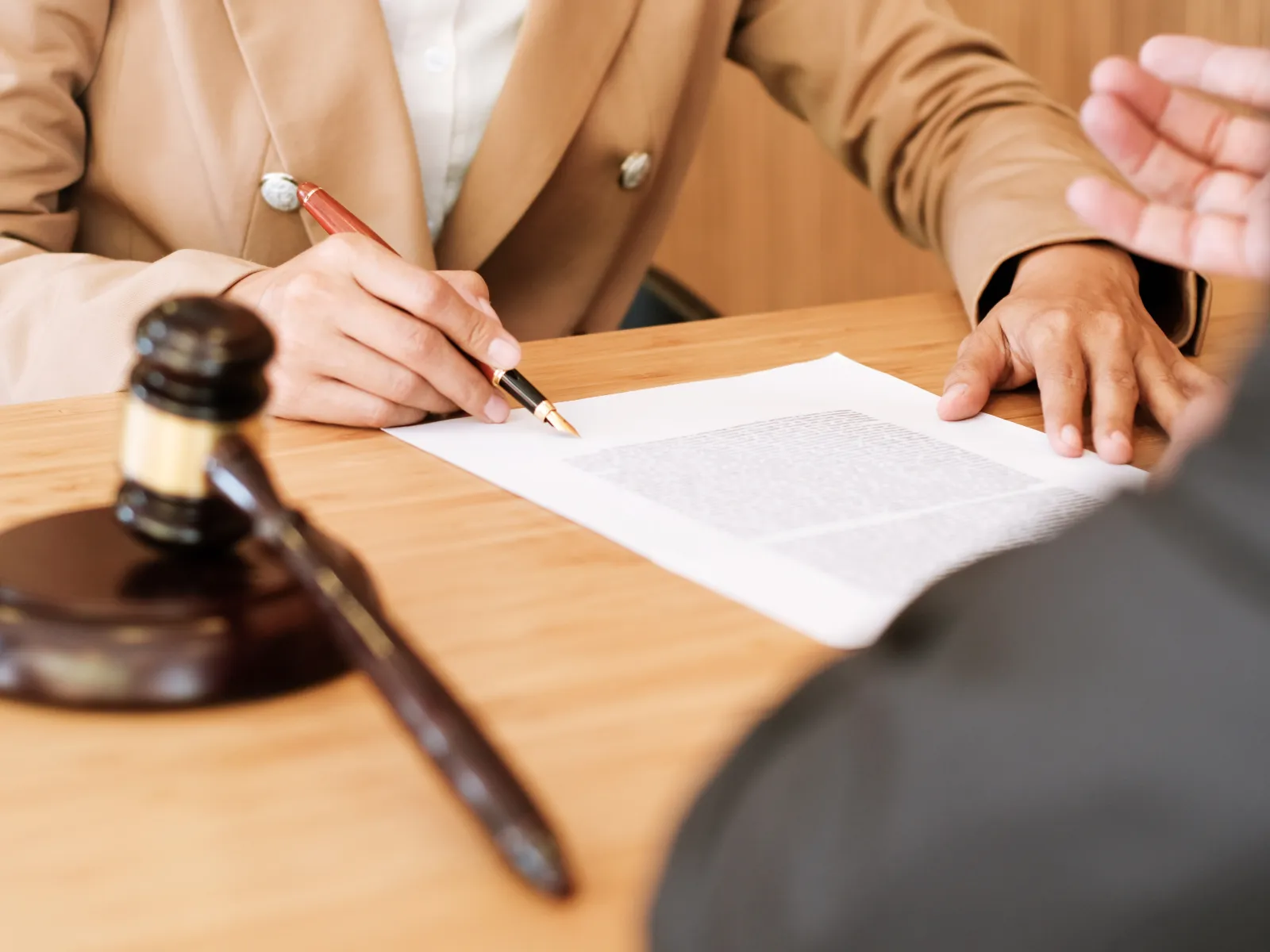 a legal meeting between two people