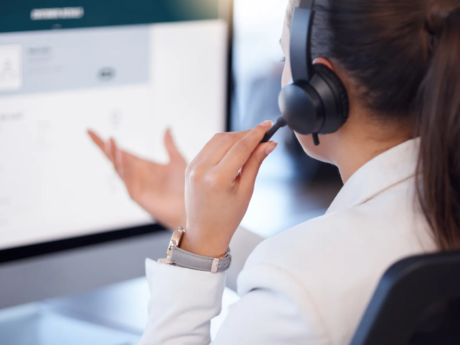a person wearing headphones