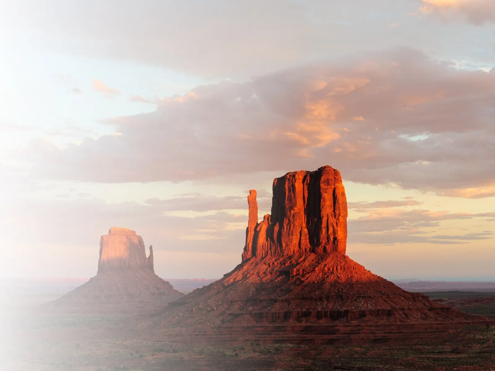 a large mesa rock formation