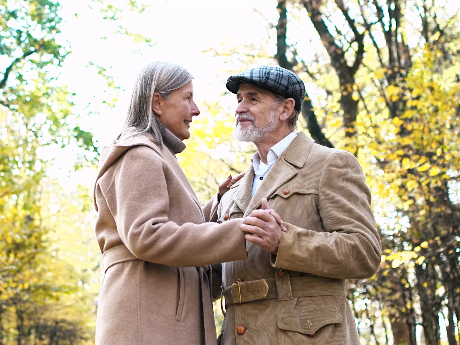 a man and woman standing together