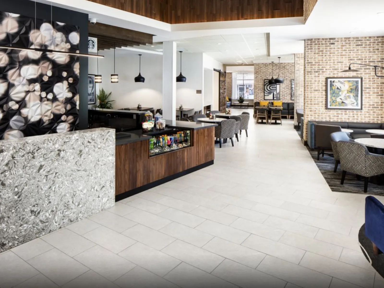 Hyatt Place Custom Millwork and Quartz Countertops