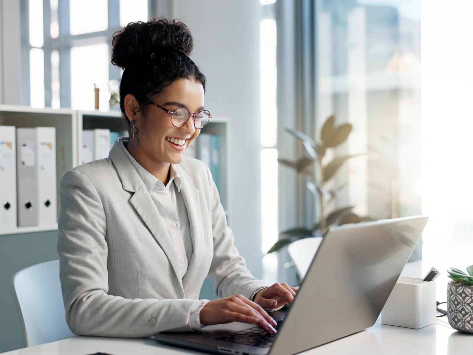 a person working on the laptop