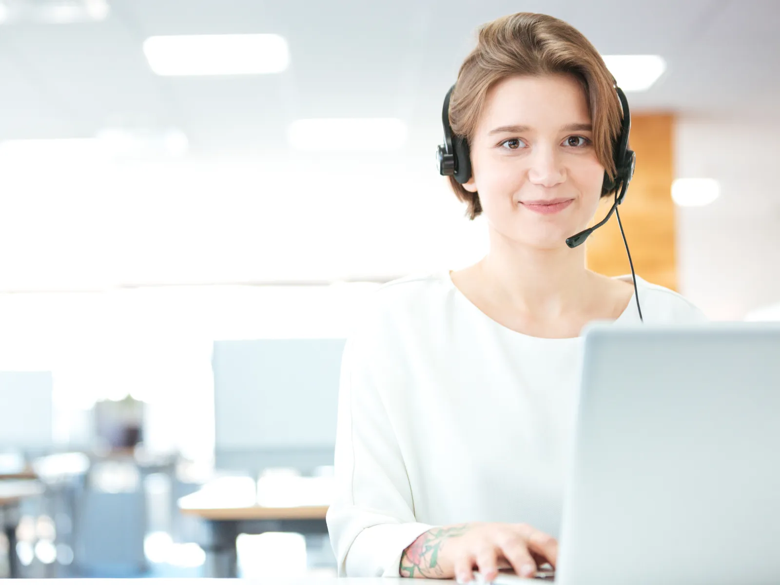 a person wearing headphones