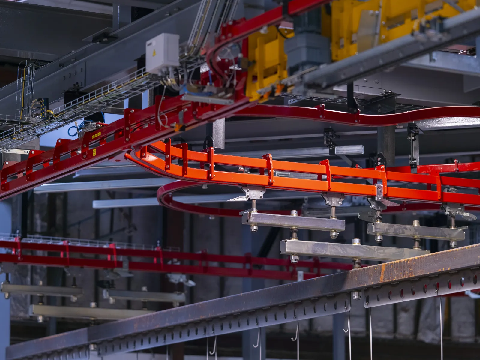 a large machine in a factory