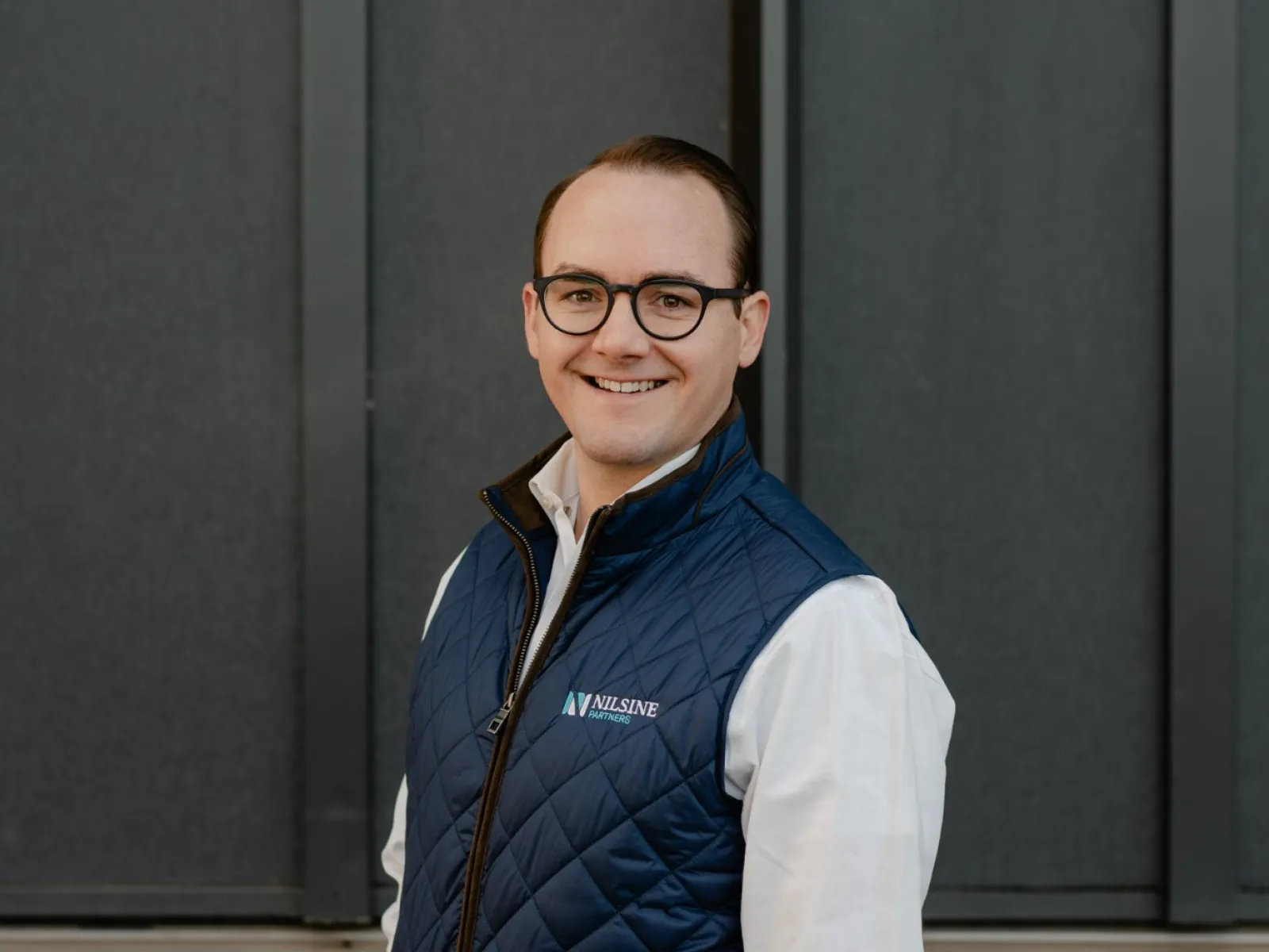 a person wearing glasses