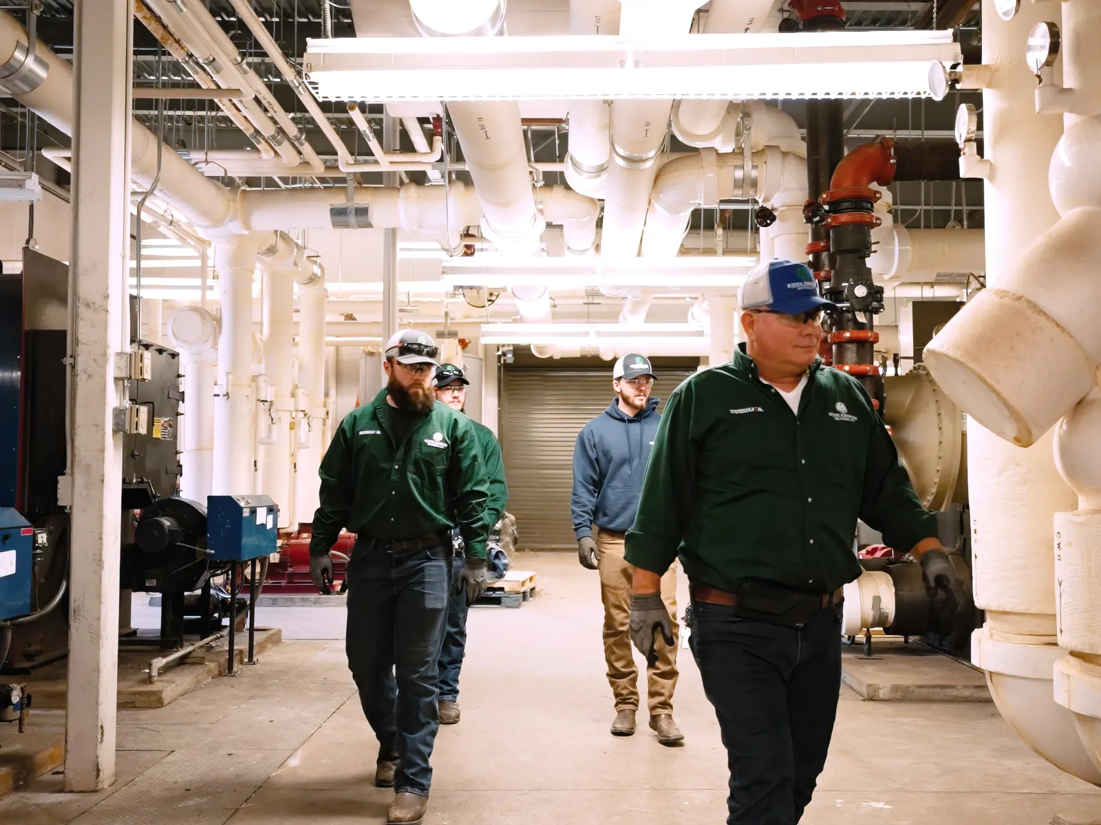 men in a factory