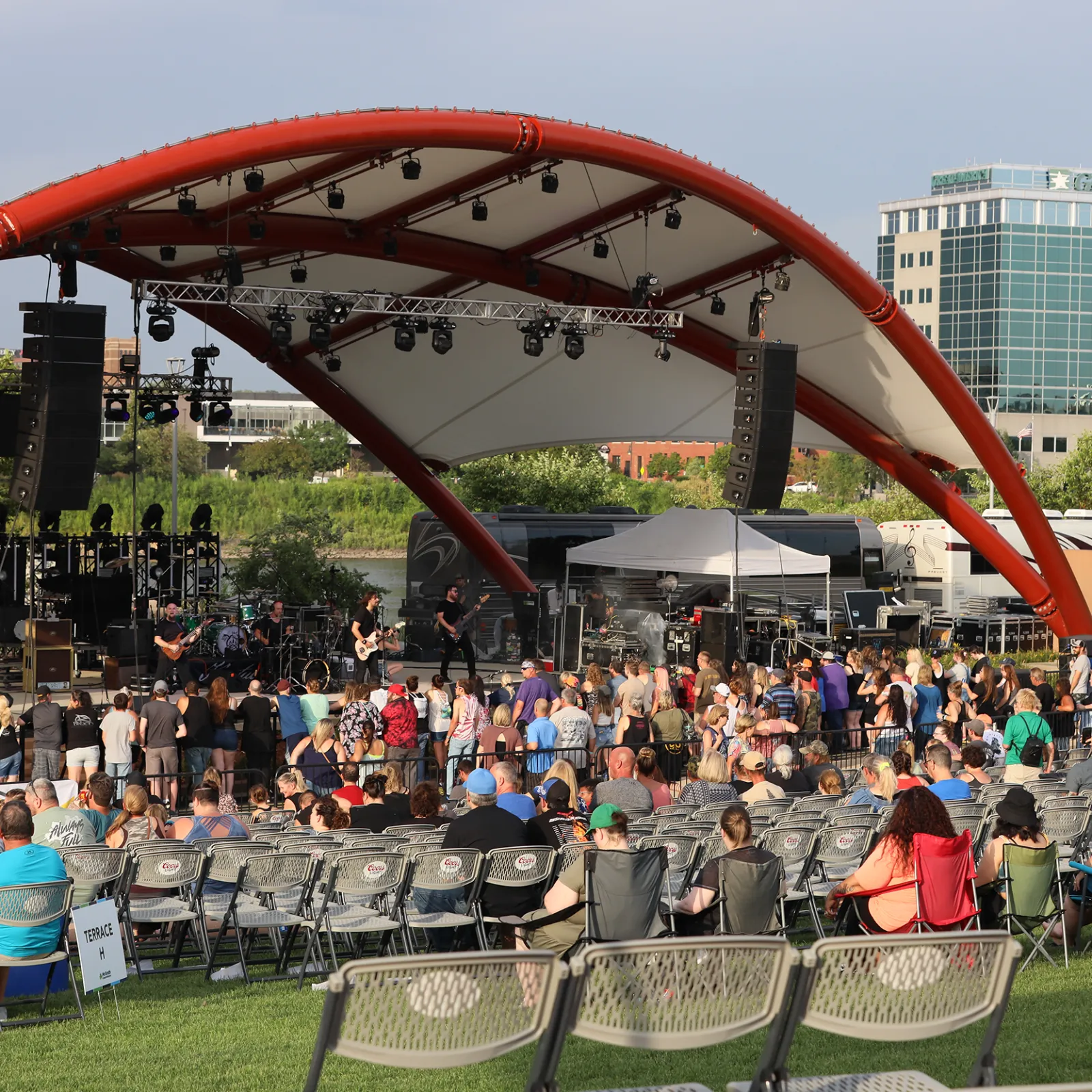 a large crowd of people at a concert
