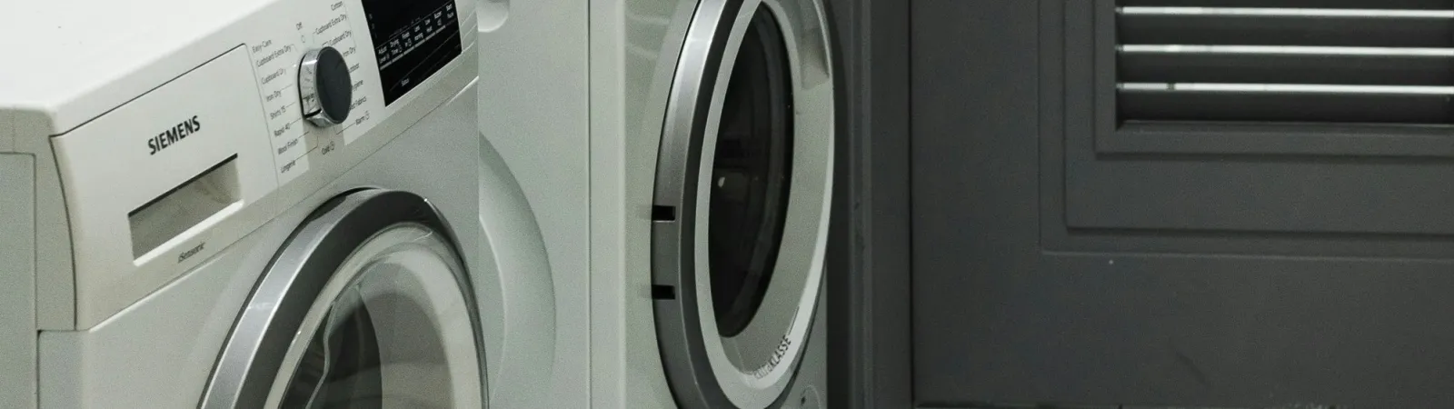 a washing machine and dryer