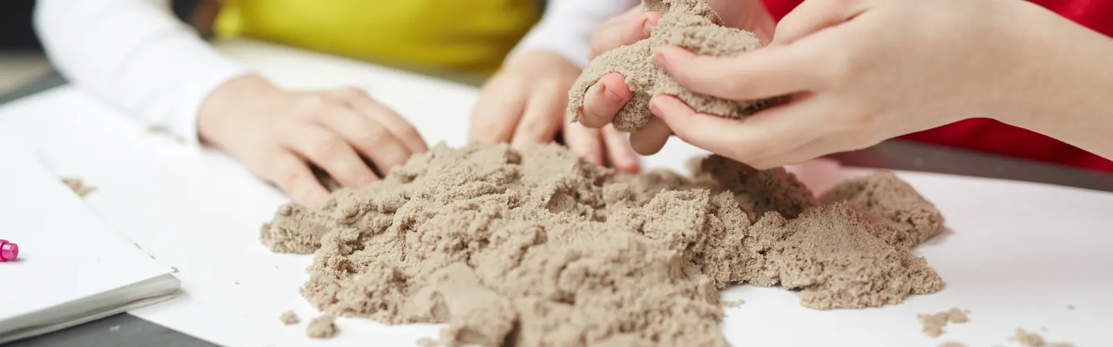 natural kinetic sand craft