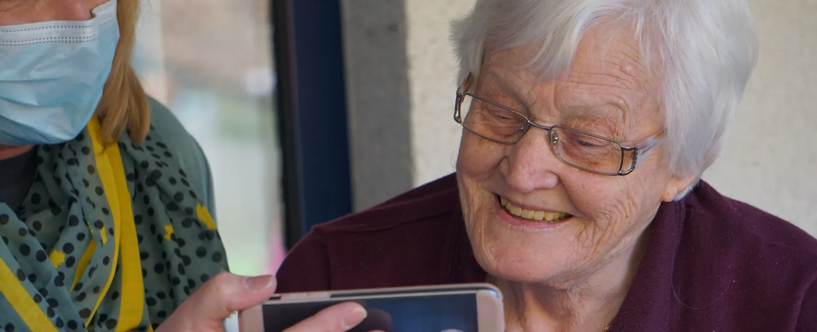 a person holding a phone