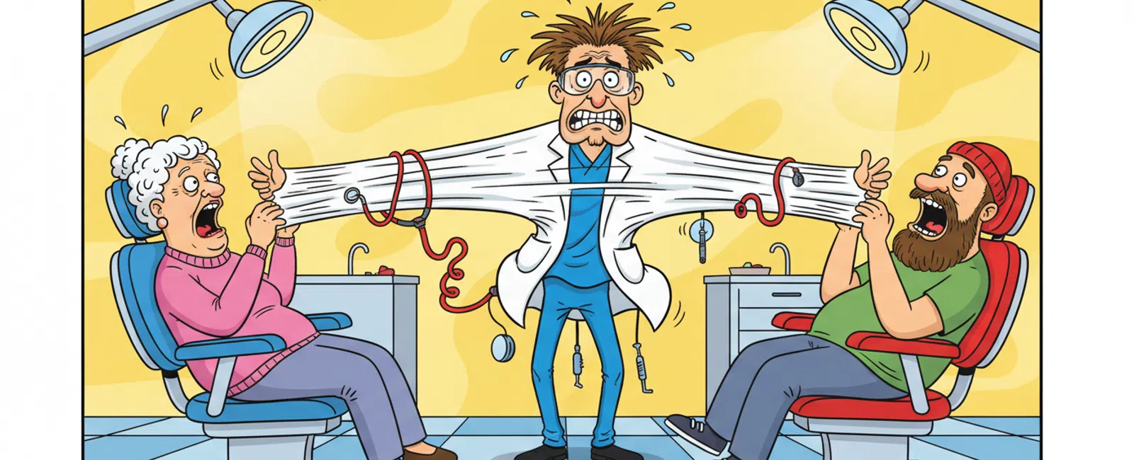 Cartoon: What's your experience with multi-location dental practices?