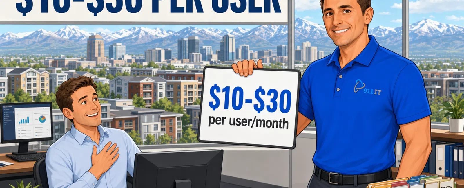 Cartoon: How Much Does Backup and Disaster Recovery Cost for Property Management Companies