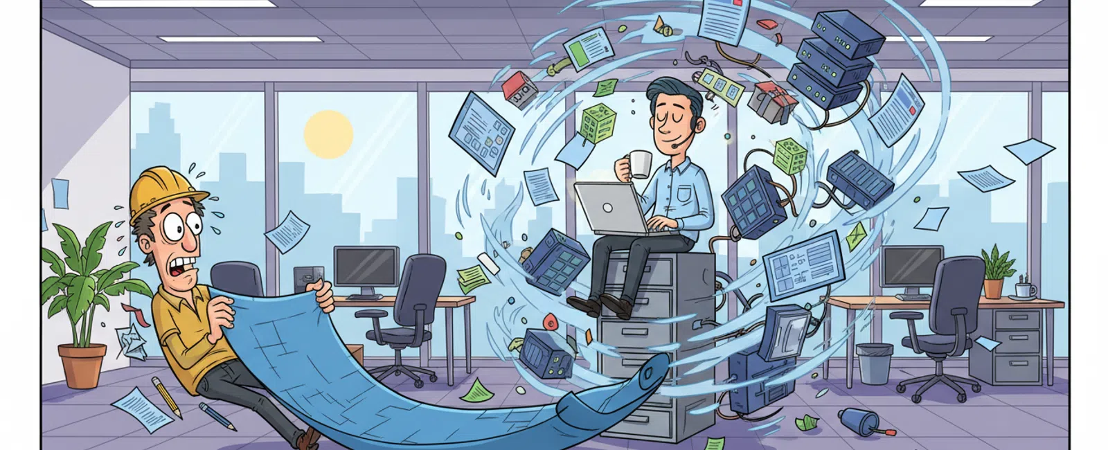 Cartoon: Best Managed IT Services for Engineering Firms in Salt Lake City UT