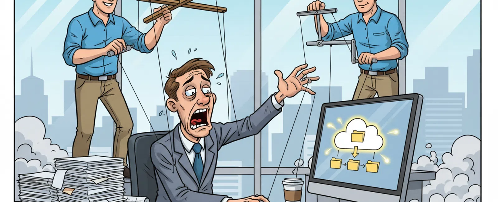 Cartoon: How Does Co-Managed IT Work for CPA Firms Businesses