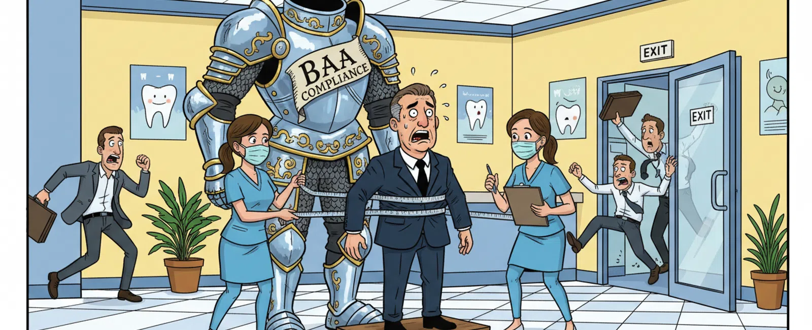 Cartoon: Will You Sign a Business Associate Agreement as Required by HIPAA?