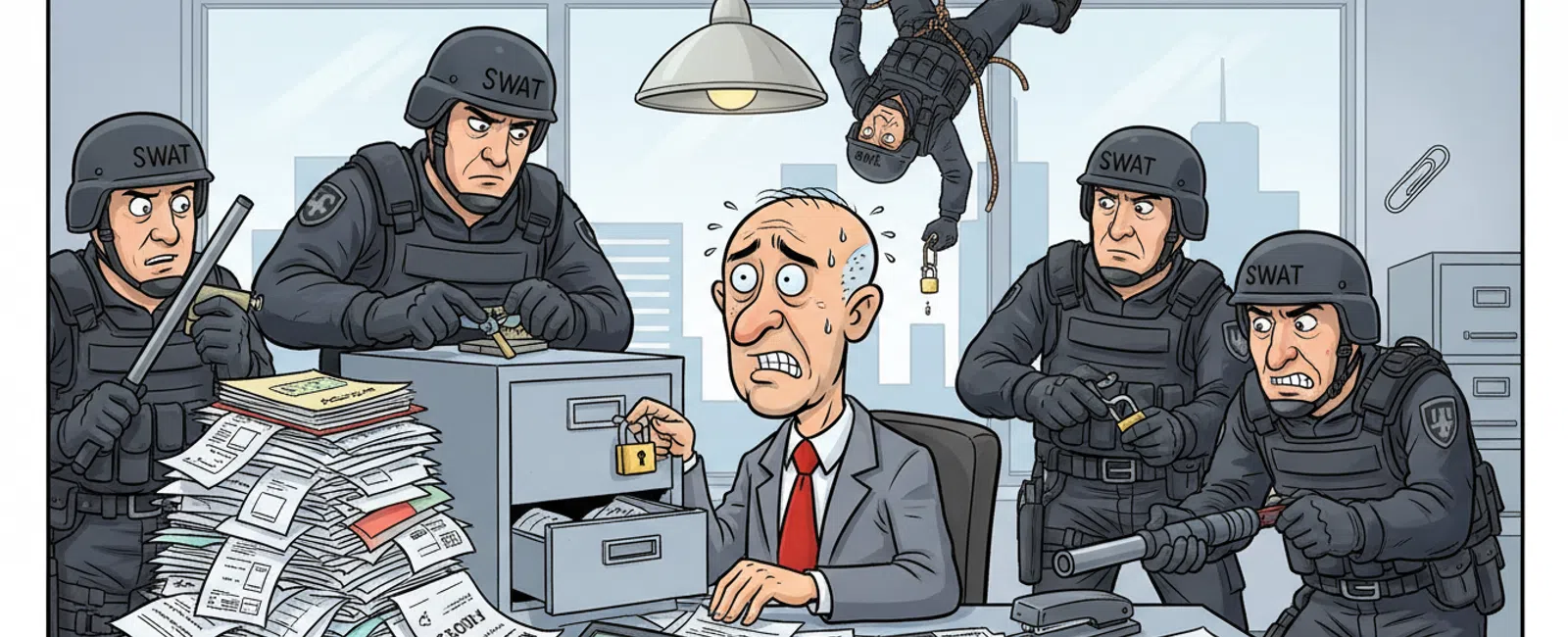 Cartoon: FTC Safeguards Rule IT Requirements for CPA Firms & Accounting Businesses