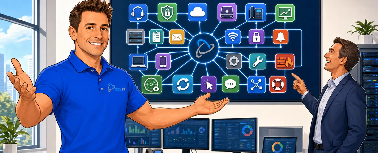Cartoon: What Are Some Examples of Managed IT Services?