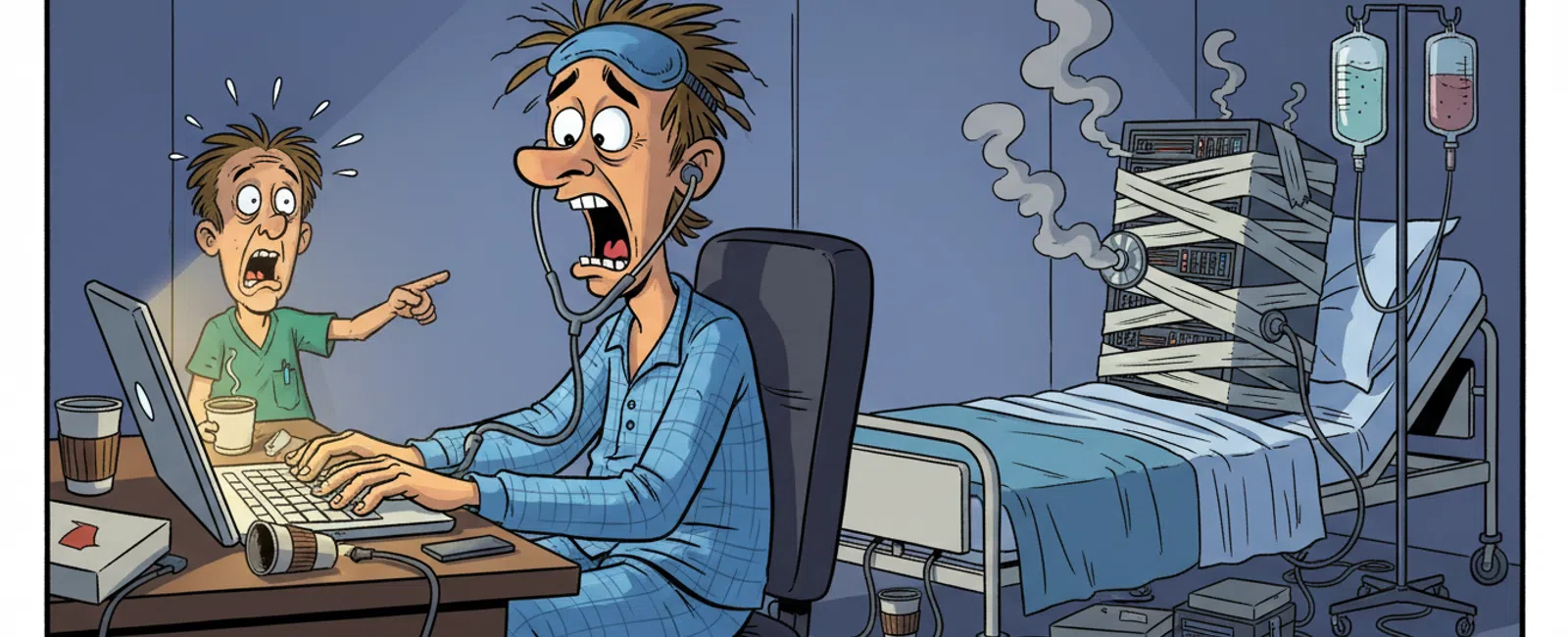 Cartoon: Do you provide 24/7 support for after-hours medical emergencies?