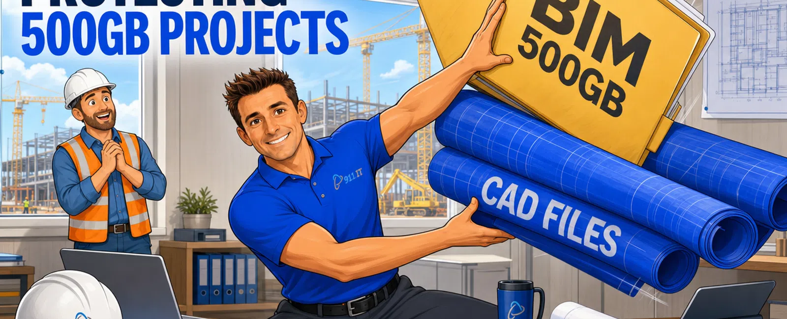 Cartoon: What Should You Know About Construction Data Backup?