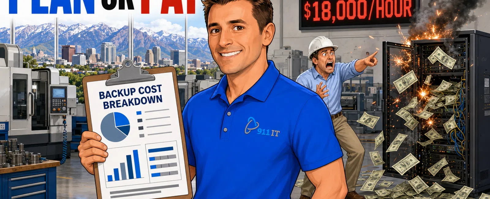 Cartoon: What Is the Real Cost of Backup and Disaster Recovery for Manufacturing Companies