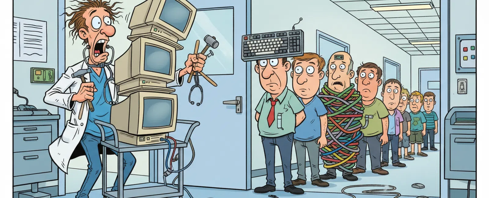 Cartoon: How to Choose the Right IT Support Provider for Your Healthcare Practice