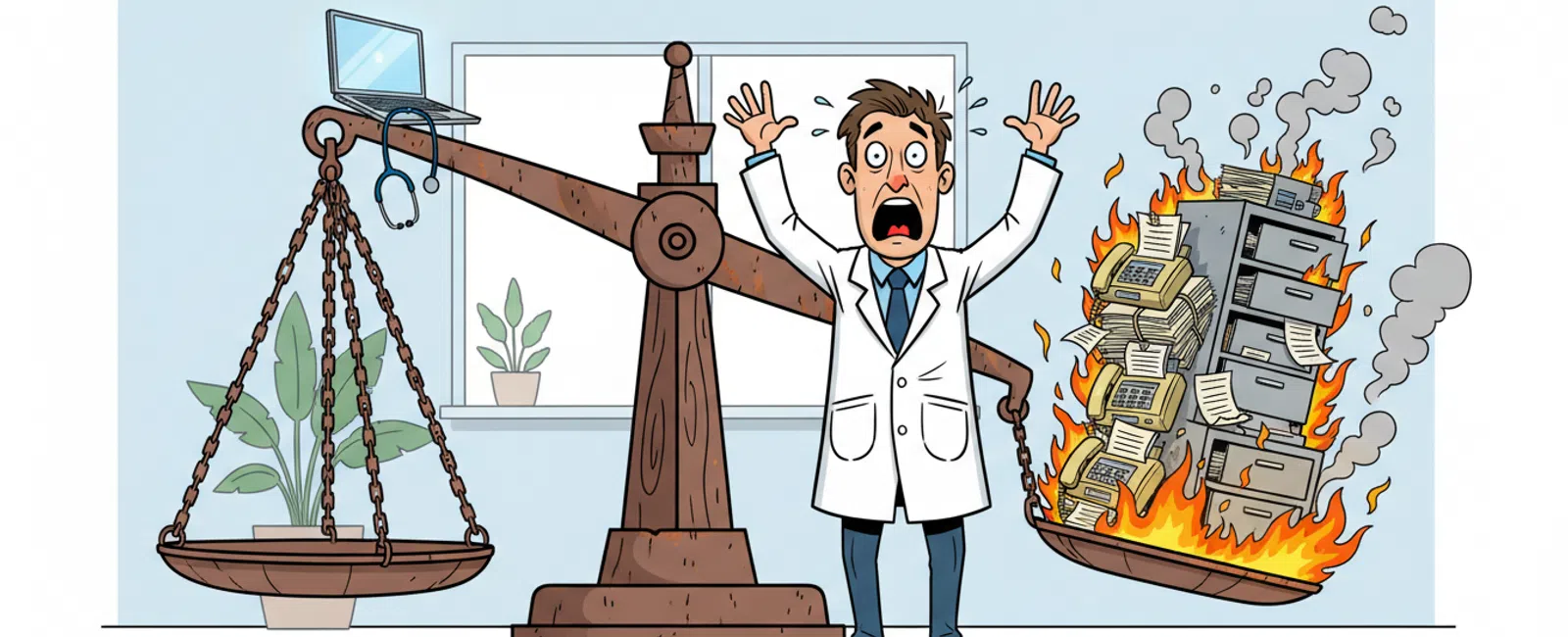 Cartoon: What Does Managed IT Support Cost for Medical Practices in Salt Lake City?