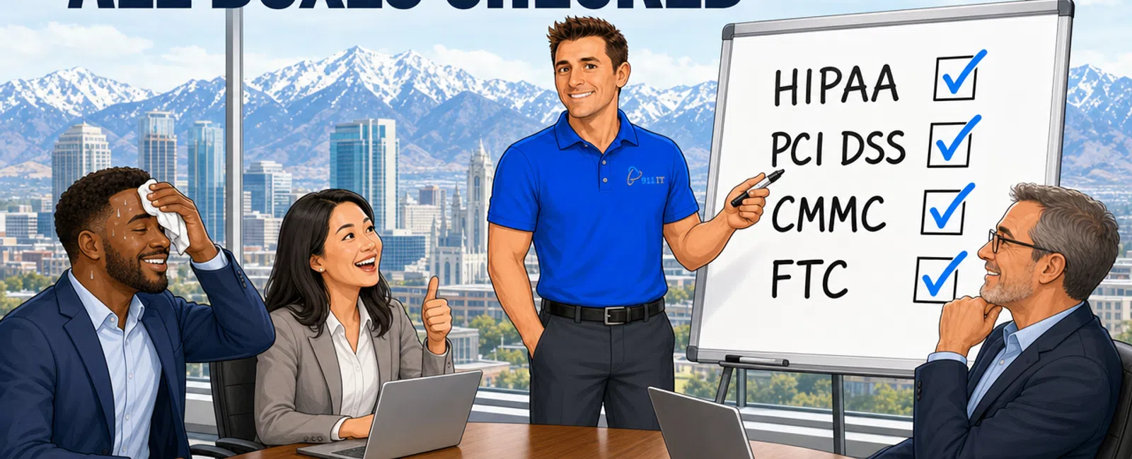 Cartoon: What Should You Know About IT Compliance Services Salt Lake City