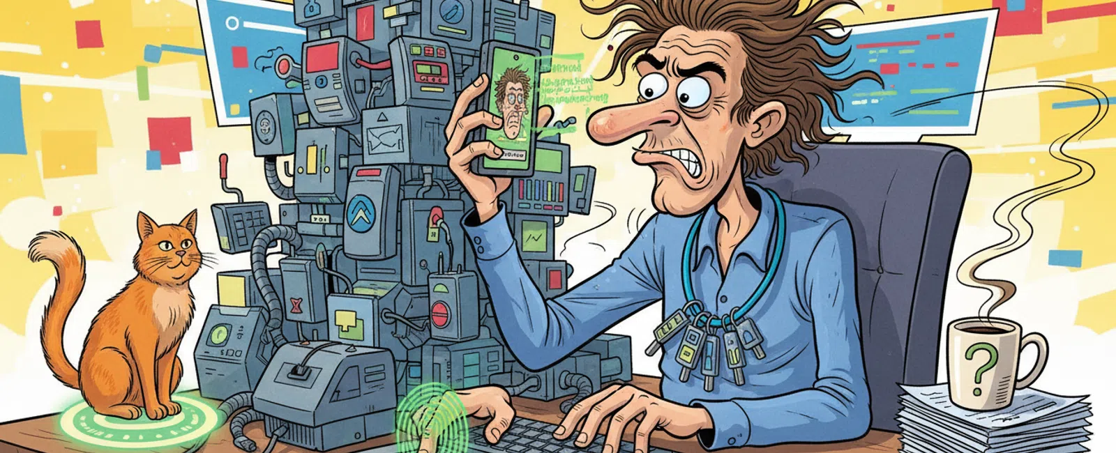 Cartoon: How Do You Handle Multi-Factor Authentication for Our Team?