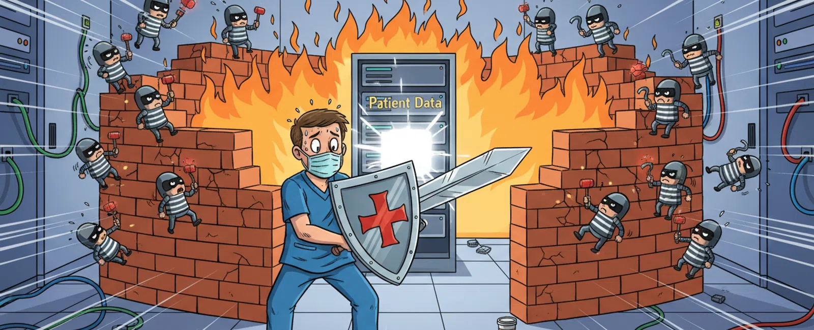 Cartoon: How do I protect patient data from ransomware and cyberattacks