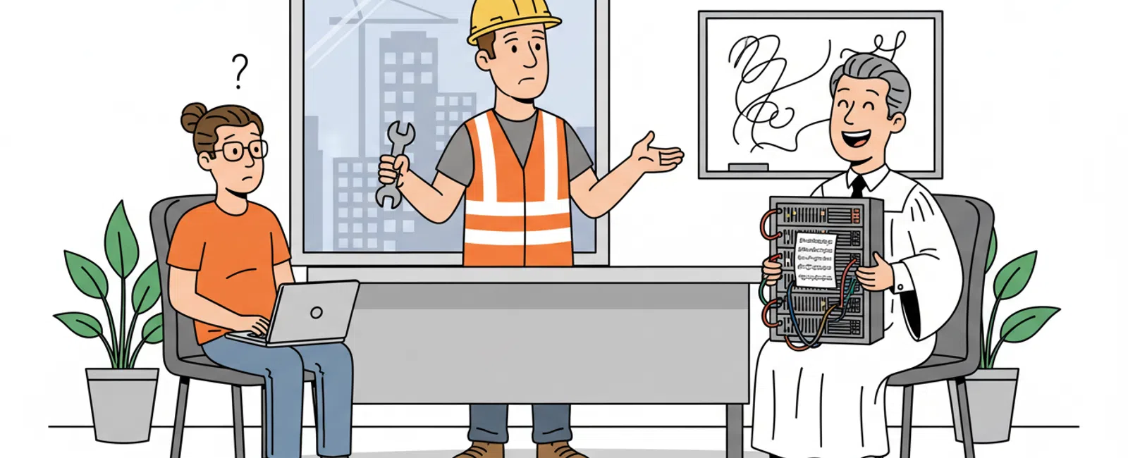 Cartoon: IT Support Companies in Salt Lake City, UT: How to Compare Them