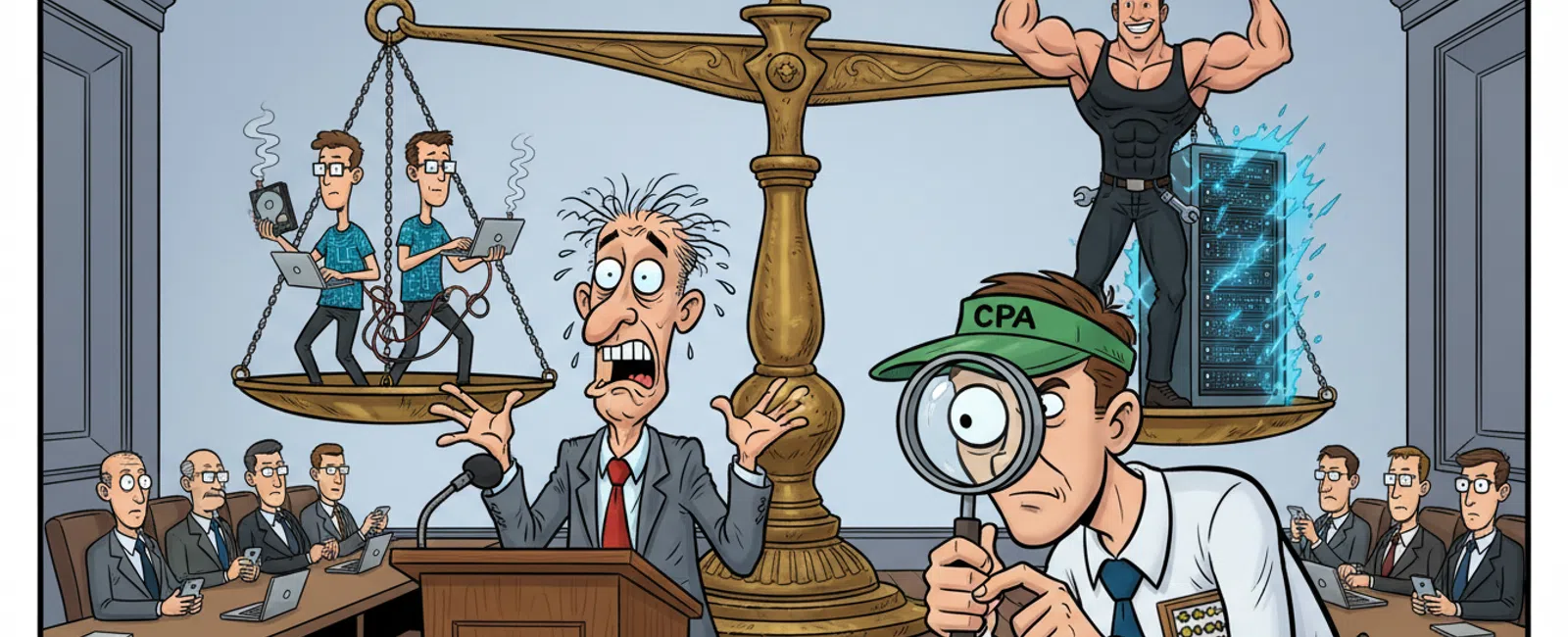 Cartoon: IT Support Companies in Salt Lake City UT: How to Compare Them