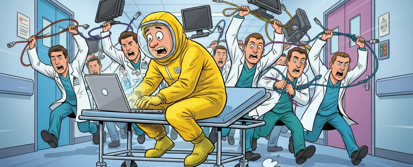 Cartoon: Which IT Support Companies Serve Healthcare Organizations Best in the USA?