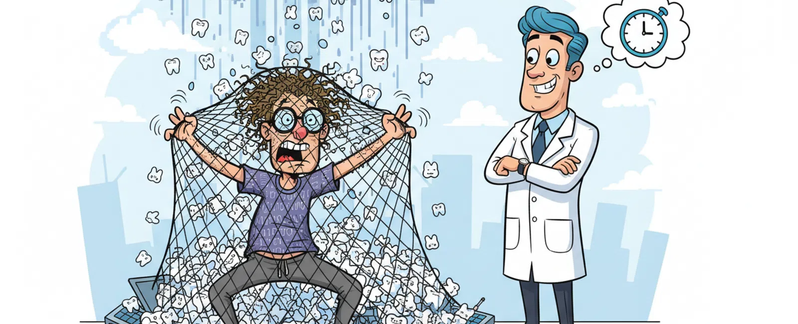 Cartoon: What Kind of Backup Do You Provide for Patient Records and How Fast Can We Recover Them?