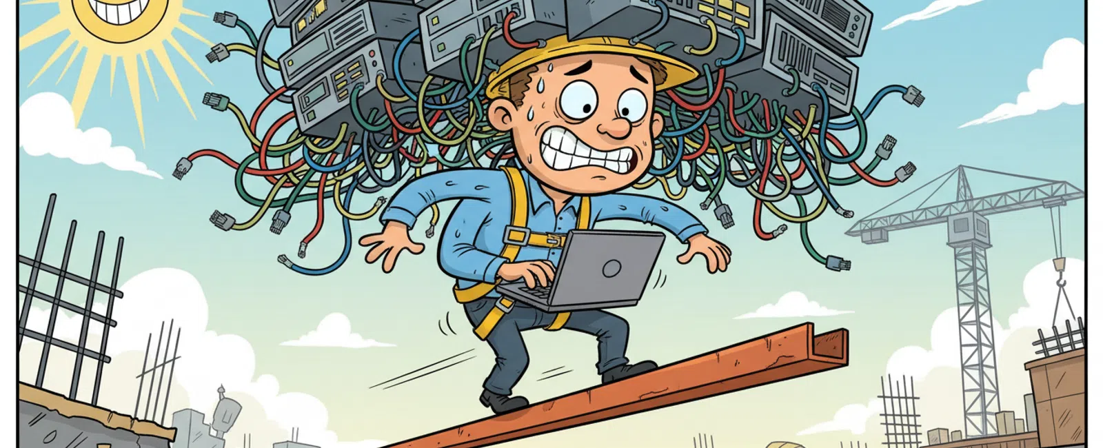 Cartoon: OSHA Data Requirements IT Requirements for Construction Businesses