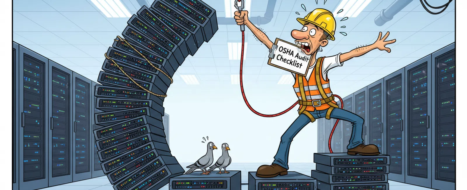 Cartoon: How to Pass an OSHA Data Requirements Audit: IT Preparation Guide
