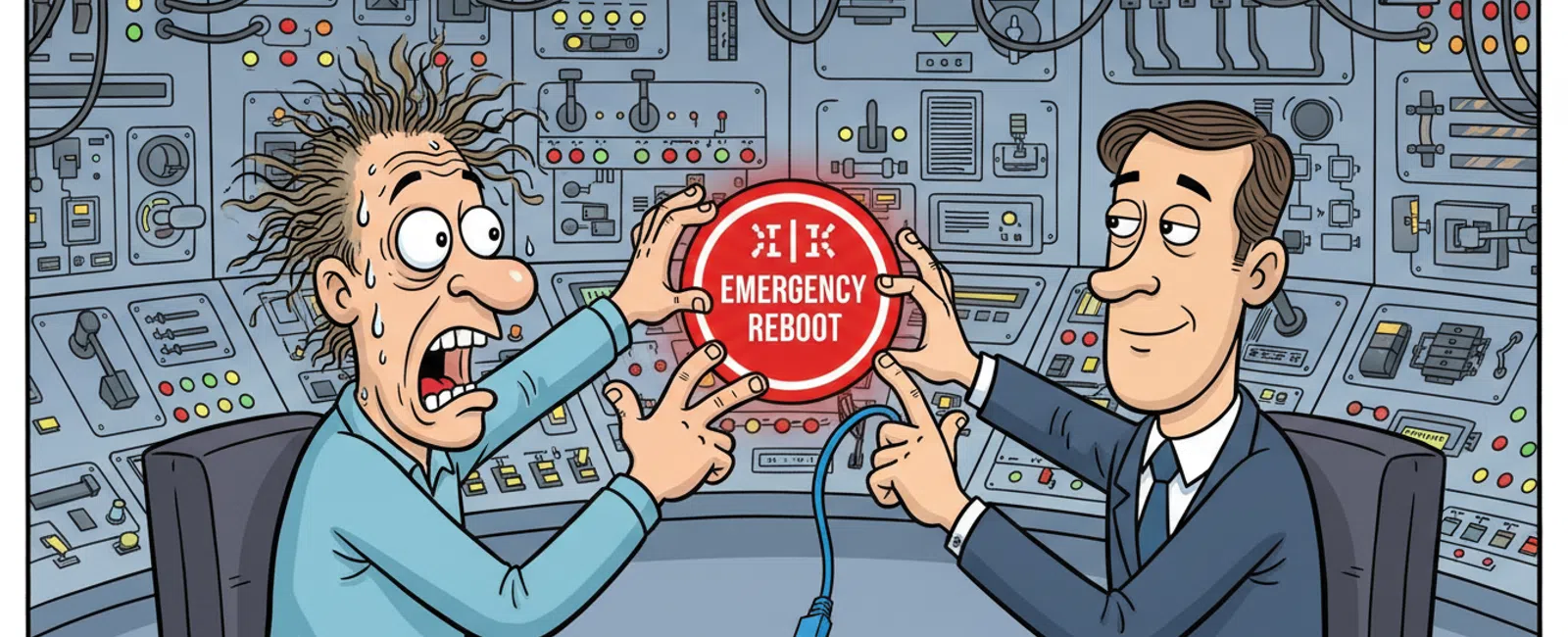 Cartoon: How Does Co-Managed IT Work for Healthcare Businesses