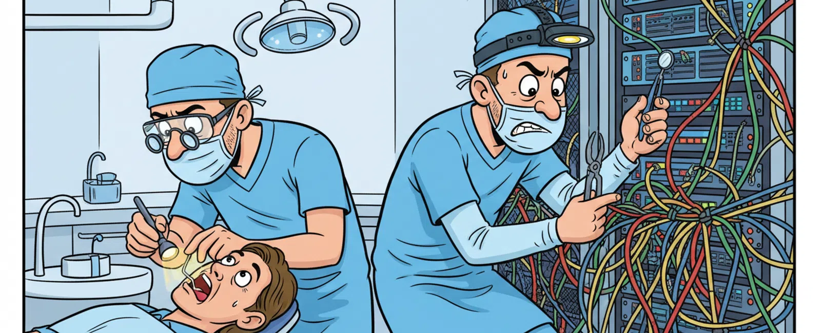 Cartoon: How Do You Monitor Our Network to Prevent Problems Before They Affect Patient Care?