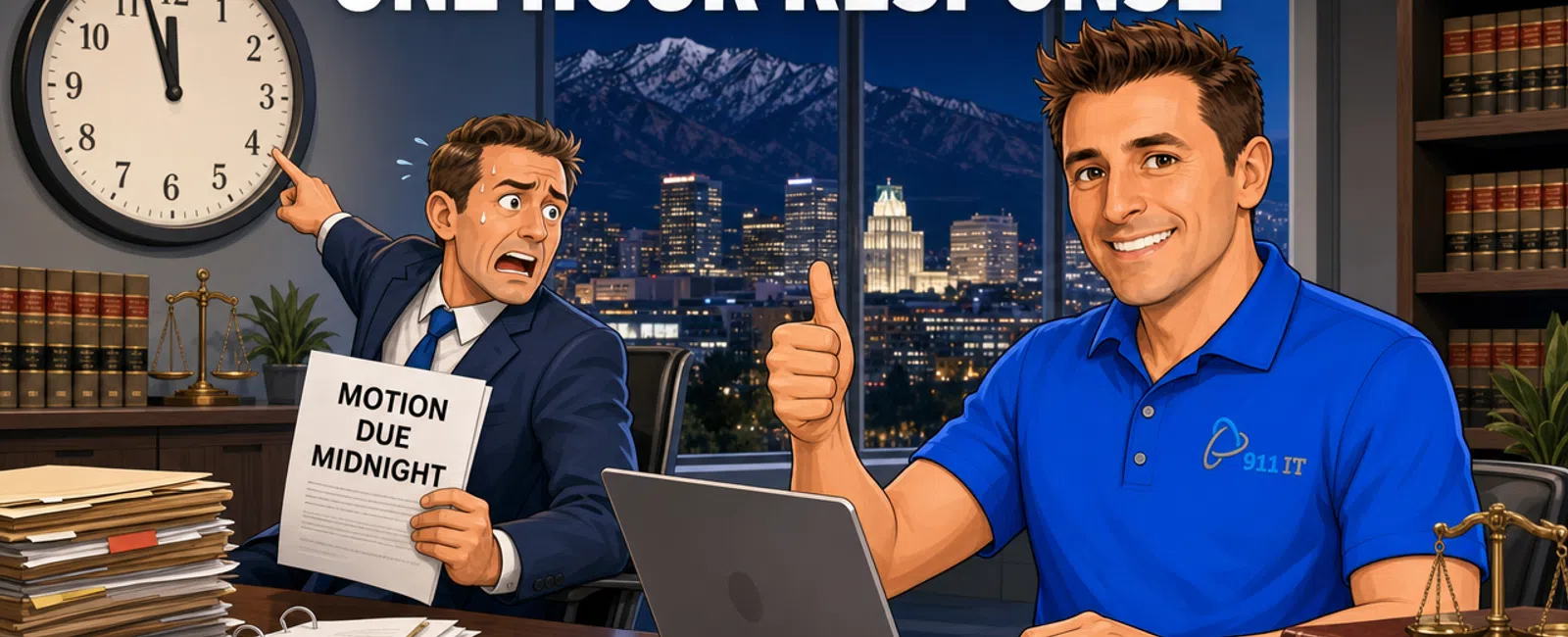 Cartoon: How to Evaluate IT Support Companies for Your Salt Lake City Law Firm