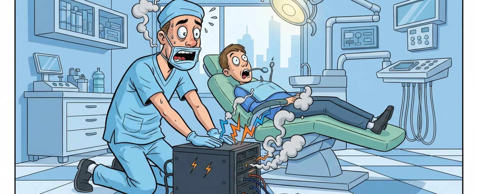 Cartoon: How Does Backup and Disaster Recovery Work for Dental Businesses