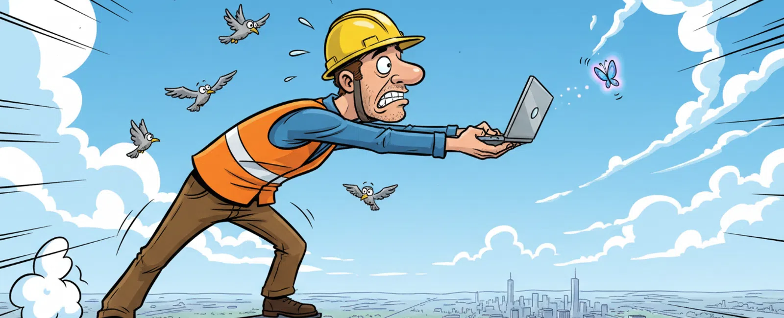 Cartoon: How do I enable remote access for construction workers in the field?