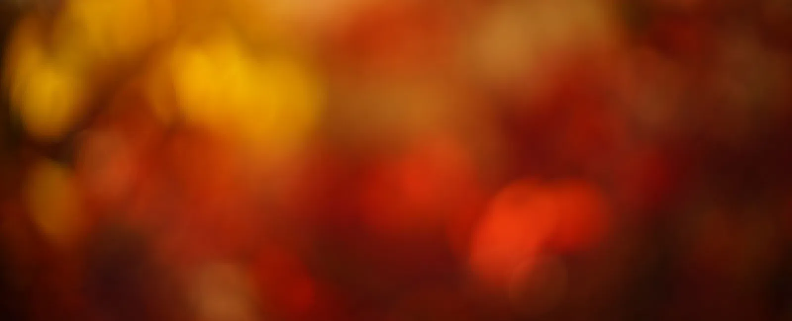 Abstract soft-focus background with warm autumn colors of red, orange, and yellow blending together.