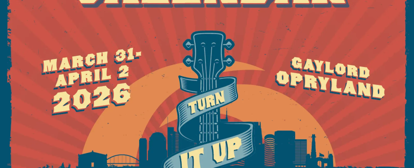 Mark your calendar for ABMA Boiler Expo 2026 at Gaylord Opryland, March 31 - April 2, with a guitar and city skyline background.