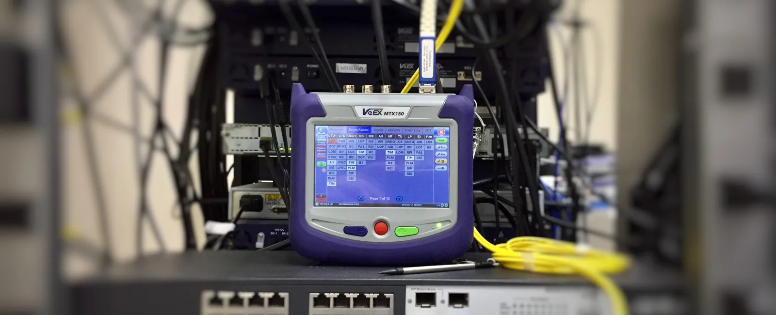 a machine with wires