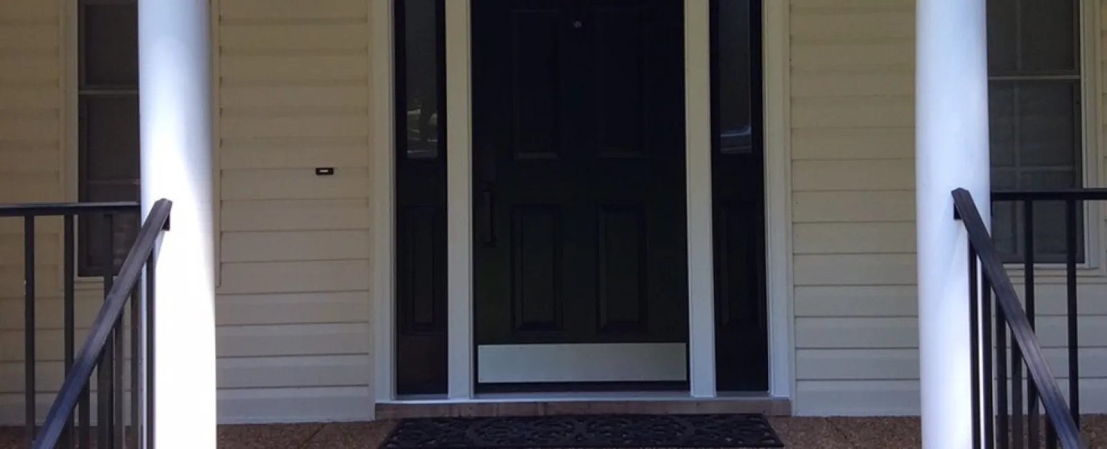 a front door of a house