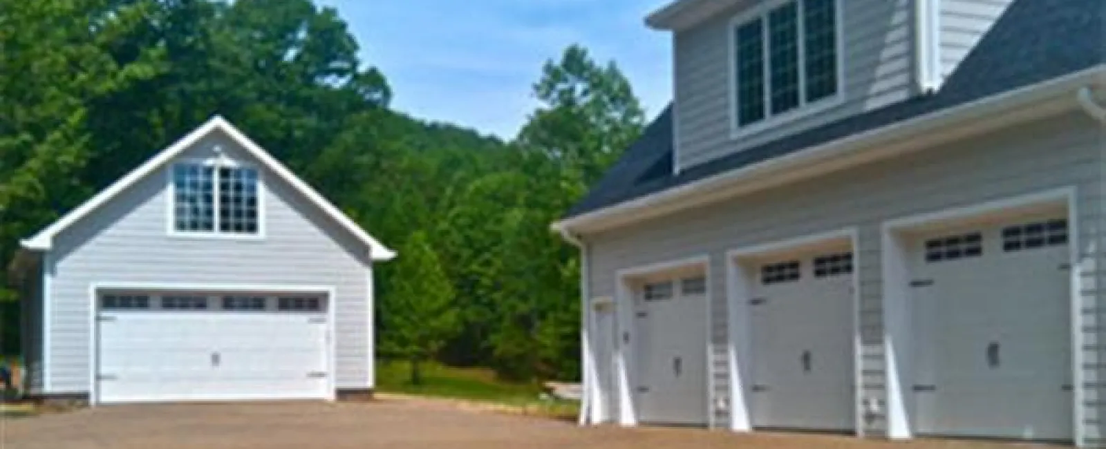 a house with garages