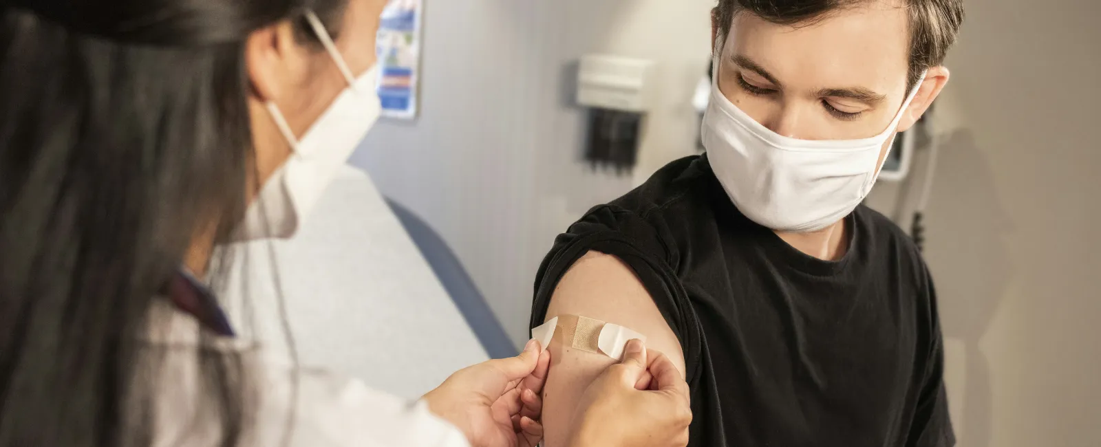 a doctor examining a patient