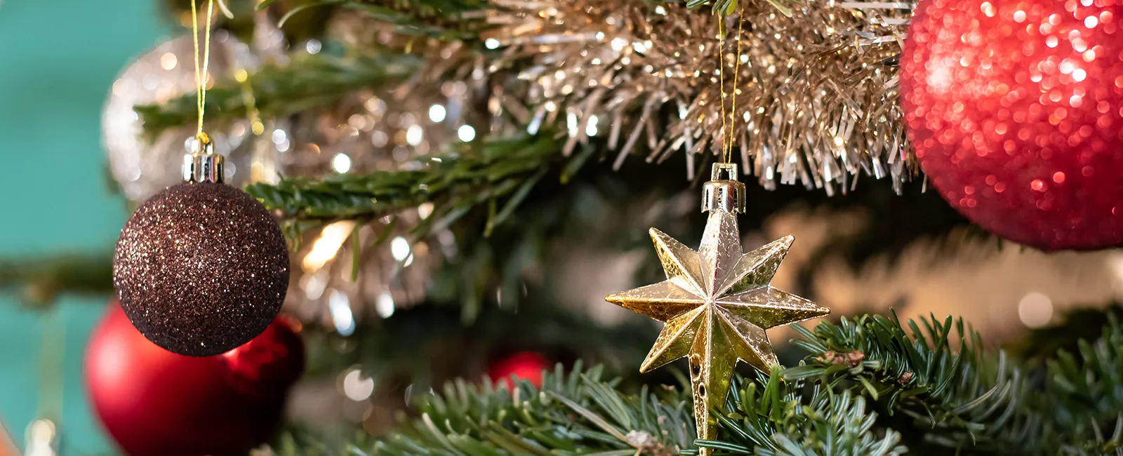 a tree with ornaments