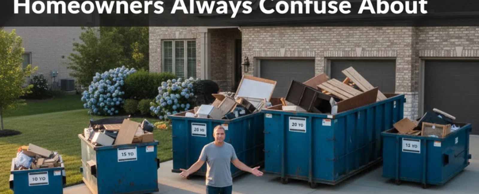 The 5 Dumpster Sizes Homeowners Always Confuse About