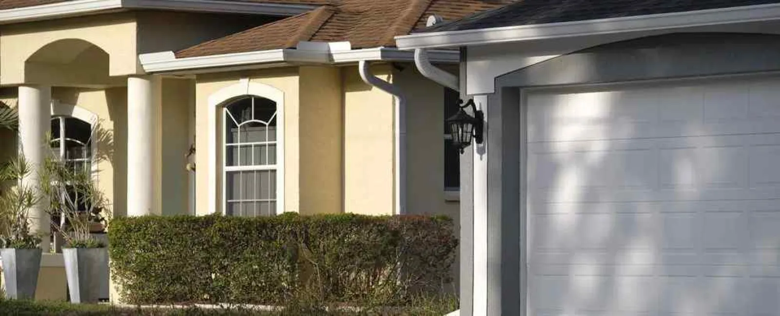 a house with a large front yard